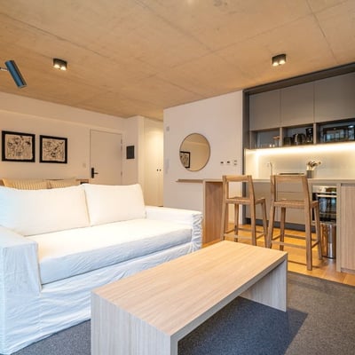 Аренда светлой меблированной студии, Реколета, Буэнос-Айрес, Аргентина